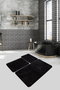 Mijölnir Havai - Juego de alfombras de baño acrílicas de 3 piezas - Negro